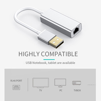 Adaptador USB 2.0 a Ethernet LAN Portátil Premium, Tarjeta de Red de 100 Mbps para Conexión a Internet por Cable, para Laptop y Computadora de Escritorio
