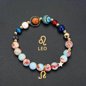 Bracelet en Agalmatolite de 8 mm à 12 caractères, délicat, fait main, tressé, réglable, en pierre naturelle - Guérit l'âme - Product Image 3
