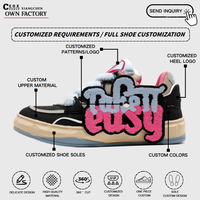Chaussures de skate personnalisées à lacets en cuir véritable antidérapantes de luxe pour hommes et femmes, collection printemps/hiver, avec logo personnalisé, pour la marche décontractée