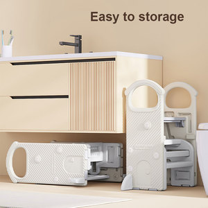 Enfants cuisine aide enfants échelle sécurité toilette lavabo convertible escabeau en <span class=keywords><strong>plastique</strong></span> extensible bébé pépinière repose-pieds - Product Image 6