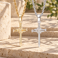 Collier croix en forme d'ongle ARNAN pour femme, pendentif en cuivre plaqué or 18 carats, chaîne superposable, bijou de mode quotidien, cadeau