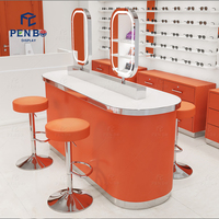 Furnitur Display Optik Modern untuk Toko Kacamata |   Lemari Pajangan LED Kustom & Solusi Desain Interior Toko