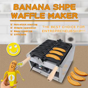 Équipement de restaurant à bas prix <span class=keywords><strong>gaufrier</strong></span> électrique en forme de banane faisant la machine <span class=keywords><strong>gaufrier</strong></span> commercial - Product Image 5