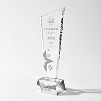 Trophée en cristal personnalisé, récompense créative pour les employés exceptionnels, médaille de sport de basket-ball pour enfants, trophée à motif géométrique