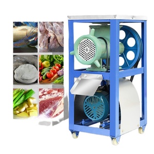 เครื่องบดเนื้อไฟฟ้าคุณภาพสูงสำหรับเชิงพาณิชย์ บดไก่ ปลา เนื้อหมู เนื้อวัว พร้อมมอเตอร์ ปั๊ม และอุปกรณ์ทำไส้กรอก - Product Image 1