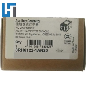 โมดูลรีเลย์กลางแบบใหม่ รุ่น 3RH6122-1AN20 ตัวควบคุมการเขียนโปรแกรม PLC 3RH61221AN20 มีสินค้าในสต็อก - Product Image 1