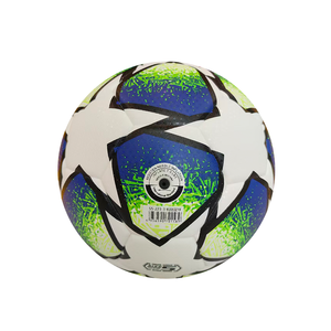 Ballon de football de taille <span class=keywords><strong>5</strong></span>, léger, thermocollé, motif étoile verte, en PU premium pour les matchs et l'entraînement sportif en équipe - Product Image 3