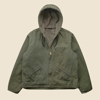 Vestes de travail vintage Detroit YSJY Streetwear personnalisées en toile de canard avec fermeture éclair pour hommes