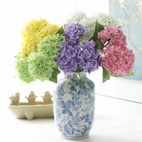 Bunga Hydrangea Artificial Real Touch, Diskon Besar, untuk Pernikahan, Latex Putih Hijau Biru, Buket Hydrangea untuk Natal, Paskah, dan Acara Lainnya