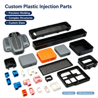 Komponen Cetakan Injeksi Plastik Nylon POM PEEK PTFE PP ABS Kustom, Cangkang Plastik OEM ODM, Layanan Satu Atap untuk Komponen Industri