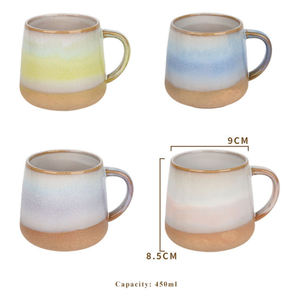 Tasse à café en céramique <span class=keywords><strong>de</strong></span> poterie japonaise faite à la main au four réactif nordique populaire <span class=keywords><strong>de</strong></span> 450ml - Product Image 3