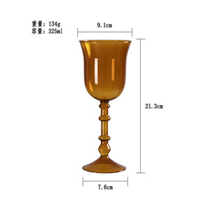 Calici da Vino Vintage Personalizzati all'Ingrosso, Bicchieri in Cristallo Borosilicato Colorato per Hotel e Matrimoni - Product Image 6
