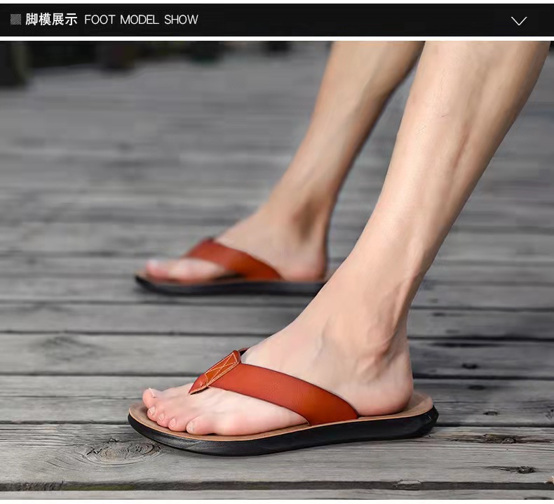 Summer Fashion Beach slippers PU shoes outdoor sandals flip flops for men