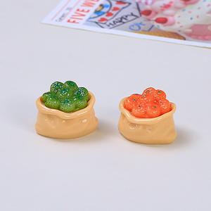 Accesorios de Resina para Paisajes en Miniatura, Simulación 3D de Frutas y Verduras, Adornos con Parte Trasera Plana, Figuras Hechas a Mano para Manualidades - Product Image 4