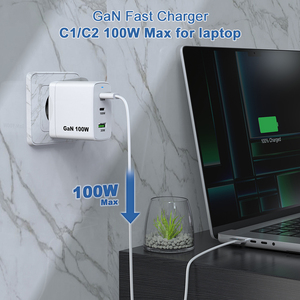 Nhà Máy Trực Tiếp 100W Gan Sạc Loại C 2c1a Điện Thoại Di Động Sạc Adapter Pd 3.0 Nhanh Chóng Sạc Máy Tính Để Bàn 100W Sạc USB C - Product Image 2