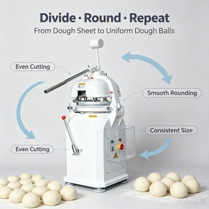 Diviseur et arrondisseur de pâte, machine commerciale de <span class=keywords><strong>d</strong></span>écoupe et <span class=keywords><strong>d</strong></span>'arrondissement de boules de pâte pour le pain, les brioches, la pizza et l'usage en boulangerie - Product Image 4