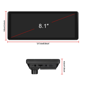 Podofo Moniteur de voiture portable sans fil CarPlay Android Auto 8,1'' DVR, autoradio compatible avec les caméras avant/arrière pour voitures, camions, fourgonnettes - Product Image 5