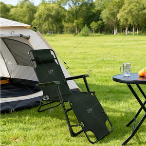 Sedia Letto <span class=keywords><strong>Pieghevole</strong></span> <span class=keywords><strong>da</strong></span> Campeggio e Spiaggia in Acciaio, Regolabile, Portatile, Personalizzabile, Economica, OEM - Product Image 6