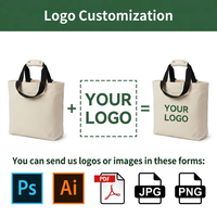 Sac en toile personnalisé, durable, avec poignées renforcées, écologique, réutilisable, grande capacité, doux, sans doublure, pour usage quotidien