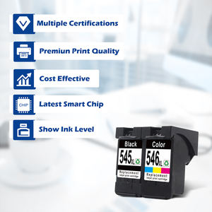 Cartouche d'Encre Couleur Reconditionnée ShinColor Canon PG-545XL <span class=keywords><strong>PG545</strong></span> CL-546XL CL-546 Compatible avec les Imprimantes Canon - Product Image 2