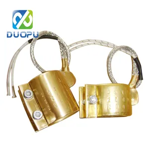 Duopu-banda de boquilla de latón para calentador, elemento de calefacción, prensa en calentadores de bobina de latón, 230v, 300w