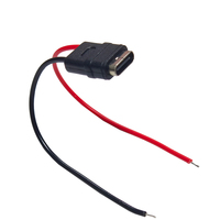 Câble de connecteur USB de type C à montage sur panneau USB de haute qualité avec connecteur femelle à 2 broches