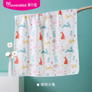 Babys how Pure Cotton Cartoon Wasch bare Decken Wasserdicht bedruckte Urin polster für Baby Falt matten für die ganze Saison - Product Image 2