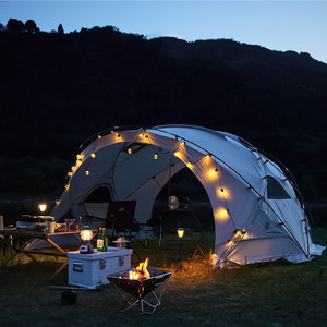 Carpa Familiar Impermeable para Acampar al Aire Libre, Domo Cuadrado Personalizable para Más de 5 Personas, Hecha de Tela Oxford - Product Image 2