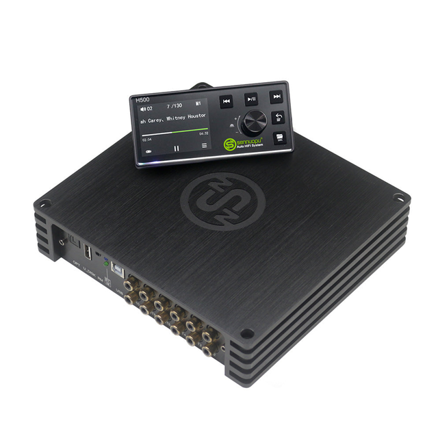 RTS HIFI-K10 Car Class AB 4-Channel DSP Amplifier 850W with Crossovers DSP Audio Processor Vehicle Stereo Power Amplifier