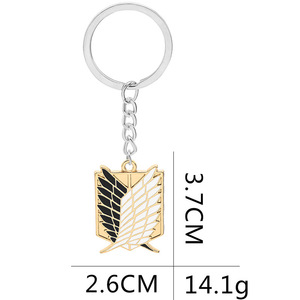 Collier Anime Sac à dos Accessoires Cartoon <span class=keywords><strong>Eren</strong></span> Porte-clés en métal - Product Image 6