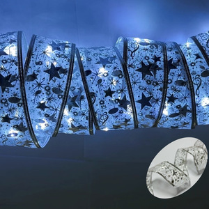 Giáng sinh Ribbon ánh sáng chuỗi dẫn dây đồng 1-10m sáng trang trí đèn kỳ nghỉ ánh sáng dây Cây giáng sinh - Product Image 3