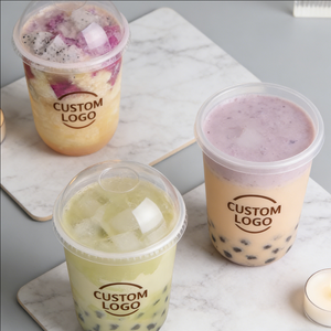 แก้วพลาสติกทรงกลมแบบใช้แล้วทิ้งขนาด 150 มล. 400 มล. สำหรับใส่ชานม ของหวานแบบนำกลับบ้าน - Product Image 4