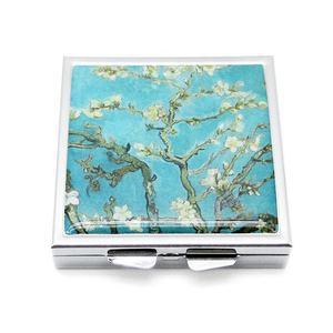 Étui à pilules pour <span class=keywords><strong>tablette</strong></span> à pli carré avec logo personnalisé et pochette à maquillage pour les promotions de souvenirs de mariage et les cadeaux de bienvenue et de remerciement - Product Image 1