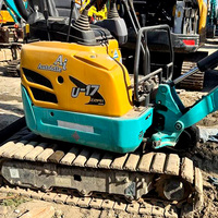 Mini-excavatrice Kubota U17 d'occasion, 1,7 tonne, excavatrice hydraulique sur chenilles, machine de construction compacte à vendre