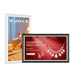 Gỗ 21.5 inch màn hình cảm ứng đồng hồ khung ảnh kỹ thuật số Android Wifi đám mây thông minh hình ảnh kỹ thuật số khung MP3 MP4 AVI phát lại video - Product Image 1