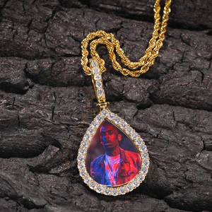 UWIN A Buon Mercato Su Misura Foto Del Pendente Immagine Pendenti Iced Out CZ Memoria Collana per Uomo Donna - Product Image 4