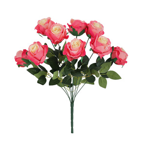 بالجملة هدايا عيد الحب، زهرة اصطناعية حمراء مخملية، ورود ساخنة وردية، هدايا زهور اصنعها بنفسك، زهرة اصطناعية، ديكور حفلات الزفاف - Product Image 1