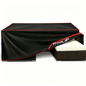 Fundas <span class=keywords><strong>para</strong></span> Cojines de Muebles de Patio Resistentes a la Decoloración y al Desgarro, Protección UV, Resistentes al Polvo y al Desgaste, Protector de Repuesto <span class=keywords><strong>para</strong></span> Asientos de Sofá de Exterior - Product Image 1