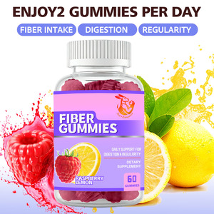 Gomitas de Fibra de Raíz de Achicoria OEM ODM, Favorecen la Digestión, la Salud Intestinal y la Regularidad, Gomitas de Fibra de Frambuesa y Limón - Product Image 4