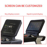 Tapis roulant électrique incurvé de haute qualité Hong Kang avec écran LCD, programmes d'exercices, 220-240V/50Hz, tapis roulant de fitness commercial