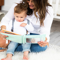 Vente en gros d'album photo en peluche V120 personnalisé mini album photo pour bébé jouet livre de collection cadeaux parfaits pour la fête prénatale nouveau parent