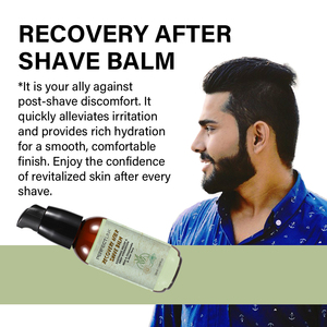 <span class=keywords><strong>Baume</strong></span> après-<span class=keywords><strong>rasage</strong></span> hydratant et <span class=keywords><strong>apaisant</strong></span> pour homme, marque privée, parfum agréable, soin réparateur pour la barbe - Product Image 4