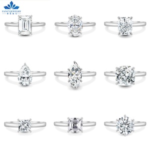 보석 18K 로즈 골드 가격 원래 결혼 약혼 타원형 에메랄드 배 멋진 실험실 성장 Moissanite 다이아몬드 반지 여성용 남성용 - Product Image 2