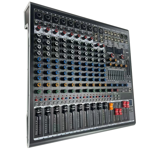 Professional 8 12 16 24 Channel Amplifier Karaoke Studio De Audio Profecional Dj Controller Audio Console Mixer Sound System