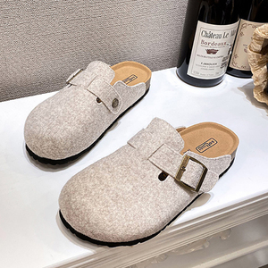 2024 New Spring Summer Autumn Platform Unisex Beach Anti-Slip Breathable Soft <strong>Felt</strong> Upper Casual Women Birken <strong>Clogs</strong> Slippers - Product Image 3
