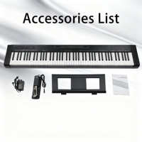 Beisite S-196 Portable Digital Electric Piano Keyboard 88 Keys Professional Musical Instrument with Built-In Speaker and Case