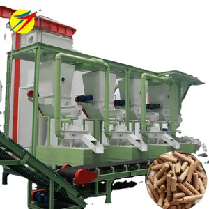 Wood Pellet Machine Line Chips Sawdust Wood Pellet Production Line