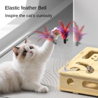 Jouets pour chats : Boîte de jeu de puzzle détox auto-réparatrice, bâton d'agitation pour chat, labyrinthe à clochette, fournitures pour chats, fournisseur OEM ODM personnalisable