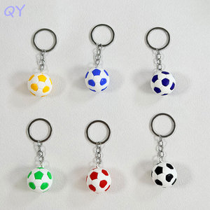 QY <b>Mini</b> Soccer Ball Keychain Pendant Bag Charm Key Ring <b>Backpack</b> Ornament Sport Gift For Fans Boys - Product Image 1