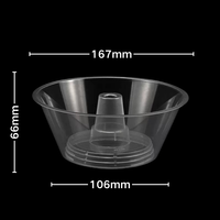 165mm-650ml clair blanc noir de qualité alimentaire PP Snack Bowl Boisson et Snack Container avec couvercle pour Street Food Plastic Material